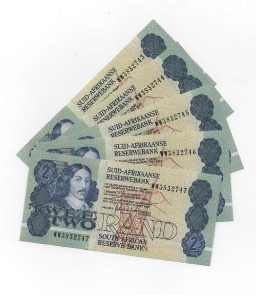 x5 GPC de Kock R2 Replacement Notes (Unc and in Sequence) Bid per note to take all