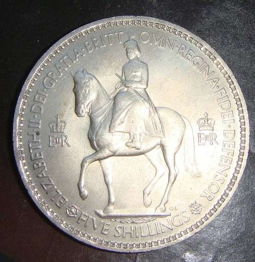 1953 5 Shilling Coronation of Queen Elizabeth 11