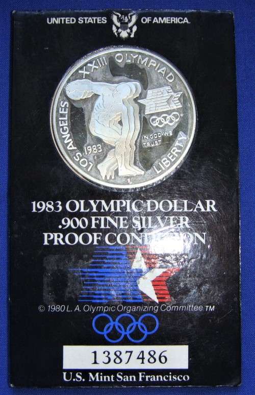 1983 OLYMPIC SILVER DOLLAR