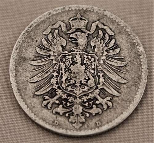 1875 Silver 1 Deutsche Mark