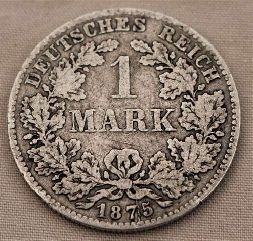 1875 Silver 1 Deutsche Mark