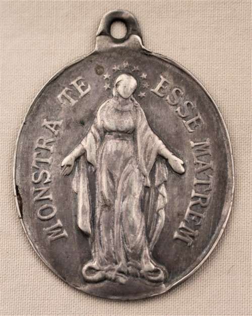 ANTIQUE MONSTRA TE ESSE MATREM MEDAL 1897