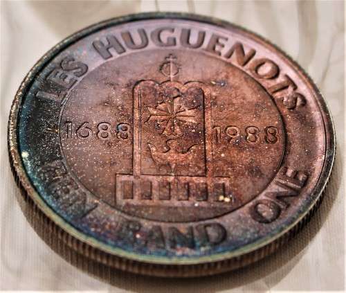 1988 Silver One Rand - Beautiful Toning