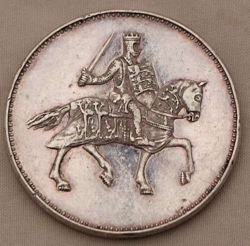 Silver Medallion of King Richard I (nice toning on medallion)