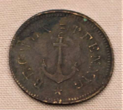 Very Rare 1 Rechenpfennig ( Anchor ) German States