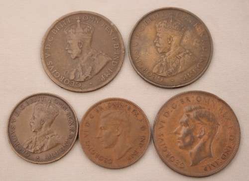 Australian Penny and Half Penny - varies years (one bid for all)