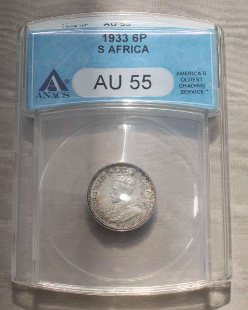 1933 Graded 6 Pence