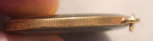 1955 Rhodesia and Nyasaland Half Crown - gilded and Enamelled