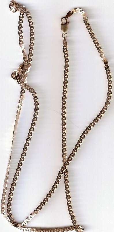 9ct Solid Gold Chain Stamped Italy 375