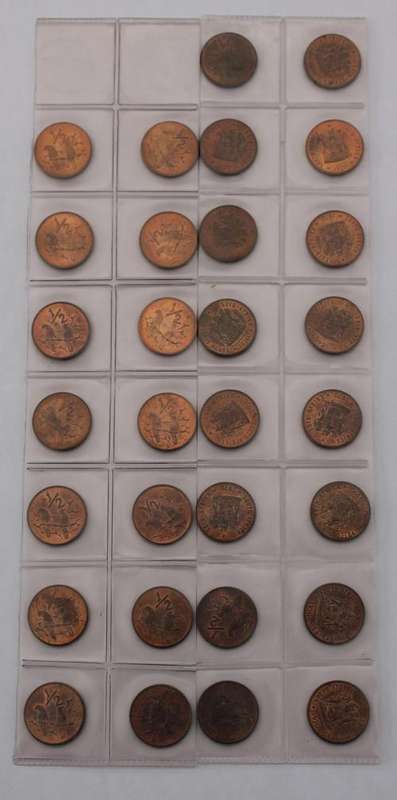 x30 1970 Half Cents in Good Condition **Bid per Lot**