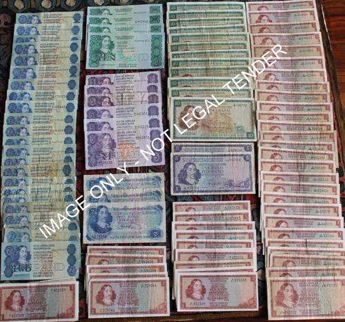 RSA Note Lot of 112 Notes **Please Read** Bid per Lot