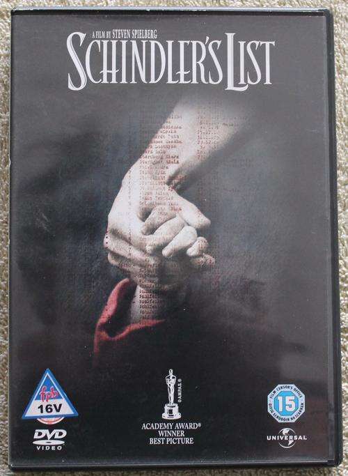Schindler's List 2 Disc Set **Running Time 3hrs 7mins**