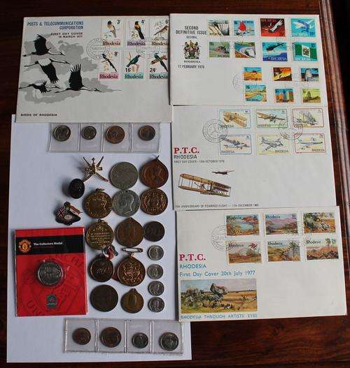 Collection of Medals, Coins, Tokens and FDC's