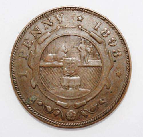1893 Penny **Very Scarce in this Condition**