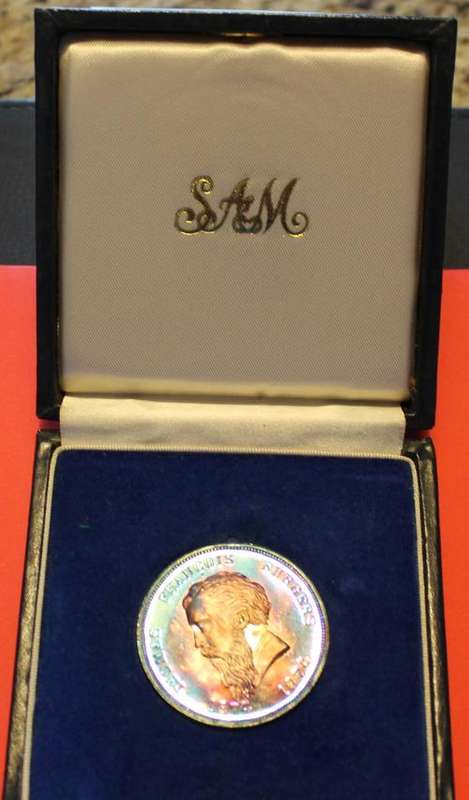 1874 Thomas Burgers Centenary Commemorative Silver Proof Medallion