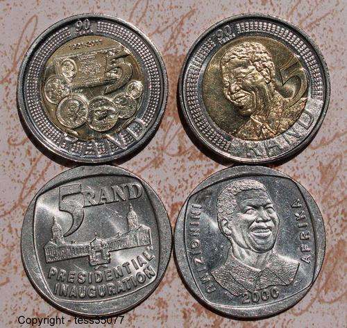 Nelson Mandela R5 Collection **Circulated in Very Good Condition** Price Per Set of 4 Coins