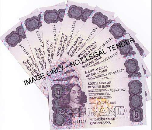 x9 CL Stals R5 First & Only Issue 1990 A/U in Sequence**Bid per Note to take All**