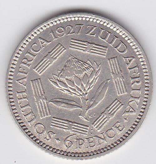 1927 SA Union Six Pence
