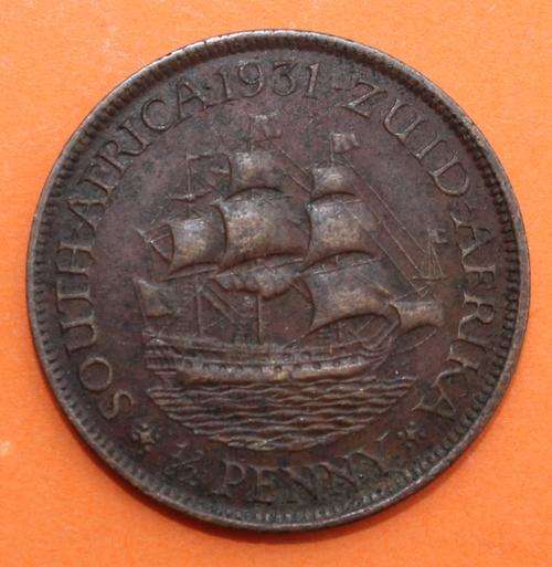 1931 SA Union Half Penny