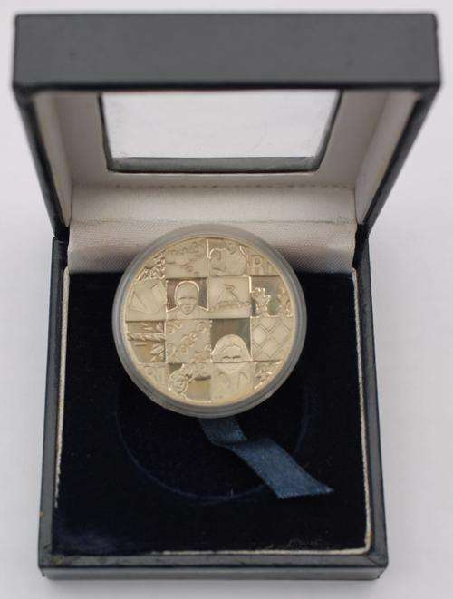1998 Protea Series Proof Silver R1 - Puzzle in SAM Box with COA