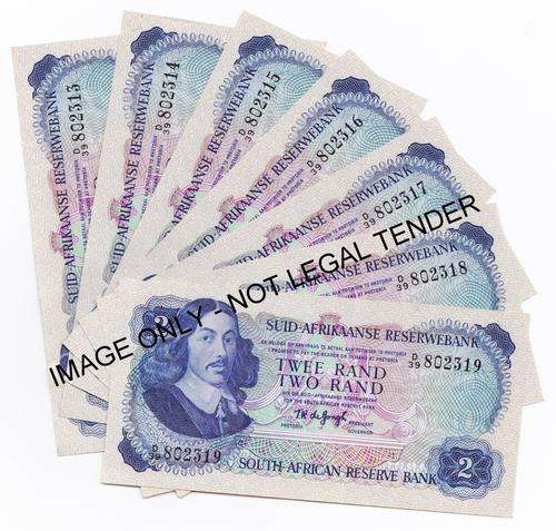 x7 TW de Jongh R2 Notes in Sequence - Condition AU **Bid Per Note to take all**