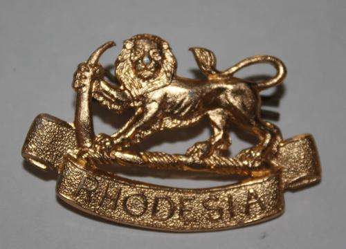 Rhodesian Staff Corps Anodised Cap Badge 1972-1980