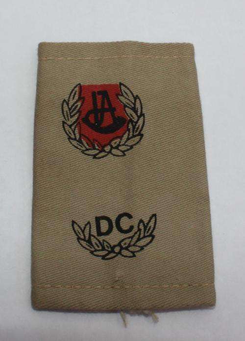 Rhodesian Internal Affairs District Officer Cloth Slip on Badge of Rank