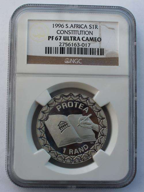 1996 Silver R1 - Constitution NGC Graded PF 67 UC