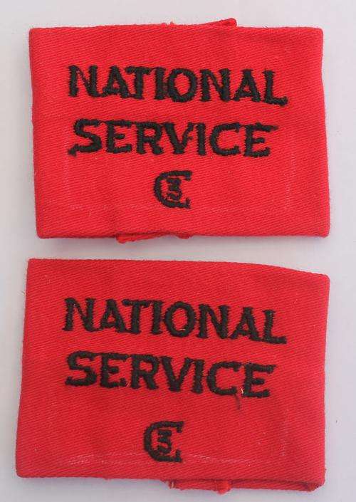Pair of Rhodesian Internal Affairs National Service Slip On Titles C/O C711