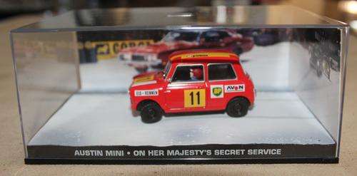 James Bond 007 Model Car Collection - Austin Mini **On her Majesty's Secret Service** Incl Magazine
