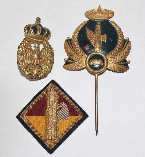 Collection of 3 Italian Military Badges **Bid per Lot**