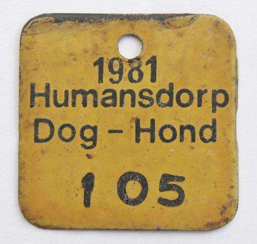 1981 Humansdorp Dog Licence
