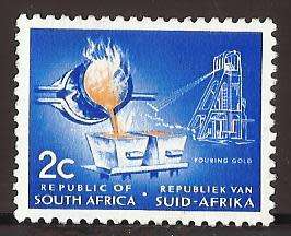 1961 SOUTH AFRICA POURING GOLD