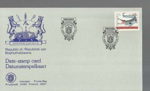 1980 BOPHUTHATSWANA DATE STAMP CARD