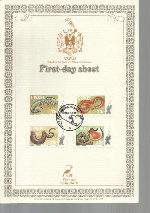 1984 CISKEI CONSERVE BAIT FOR FISHING