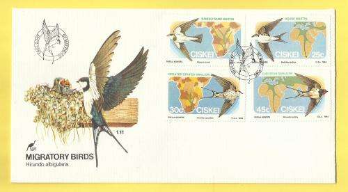 1984 CISKEI ANIMAL BIRDS