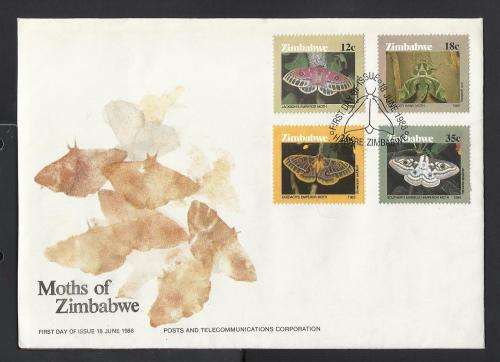 1986 ZIMBABWE ANIMAL MOTHS