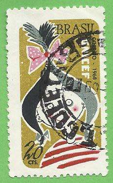1968 BRAZIL WHIMSICAL GIRL