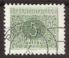 1954 CZECHOSLOVAKIA NUMERAL