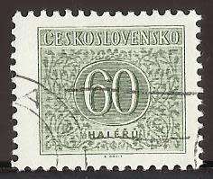 1954 CZECHOSLOVAKIA NUMERAL
