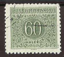 1954 CZECHOSLOVAKIA NUMERAL