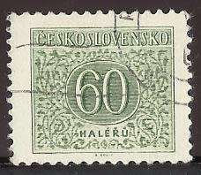 1954 CZECHOSLOVAKIA NUMERAL