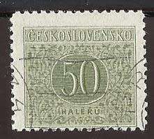 1954 CZECHOSLOVAKIA NUMERAL
