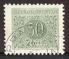 1954 CZECHOSLOVAKIA NUMERAL