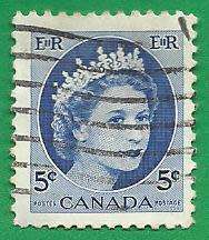1954 CANADA QUEEN ELIZABETH II