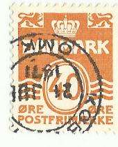 1971 DENMARK NUMERAL