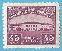 1951 INDONESIA POST OFFICE