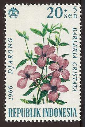 1966 INDONESIA FLOWER