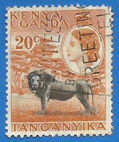 1954 KENYA UGANDA TANZANIA ANIMAL LION