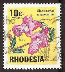 1974 RHODESIA FLOWER